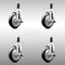 Service Caster 5 Inch 316SS Black Poly Swivel 1-1/4 Inch Expanding Stem Caster Set Brake SCC SCC-SS316EX20S514-PPUB-BLK-TLB-114-4 - alternate 4